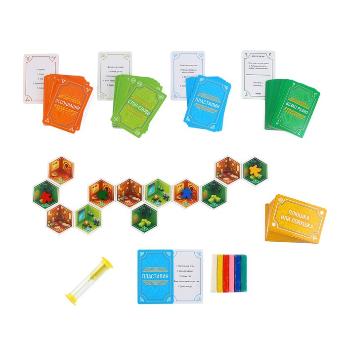 Настольная игра на объяснение слов «PARTY QUEST. Лепи, называй ассоциации, говори», 14+ Настольная игра на объяснение слов «PARTY QUEST. Лепи, называй ассоциации, говори», 14+