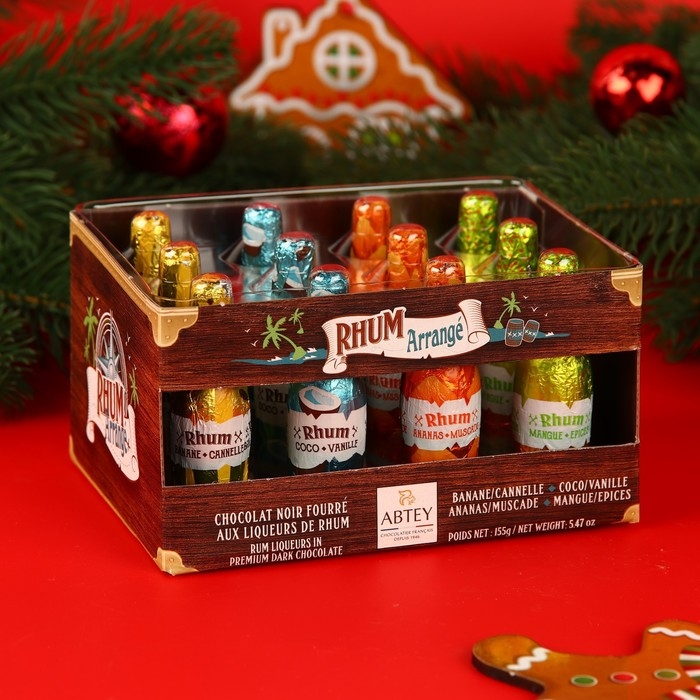 Новый год. Шоколад фигурный RHUM ARRANGE, с ромом, 13 ± 1 г Новый год. Шоколад фигурный RHUM ARRANGE, с ромом, 13 ± 1 г
