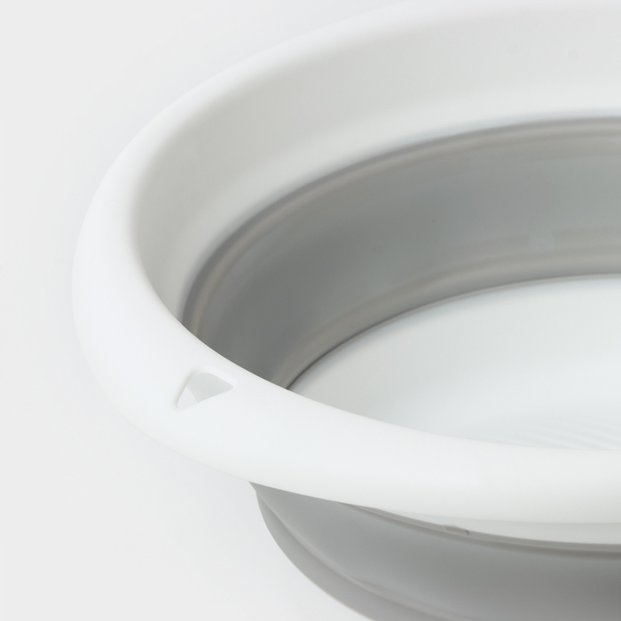 Таз складной «Флекс», 5.5 л, 32.5×33×4,.5 см, цвет смоки Таз складной «Флекс», 5.5 л, 32.5×33×4,.5 см, цвет смоки