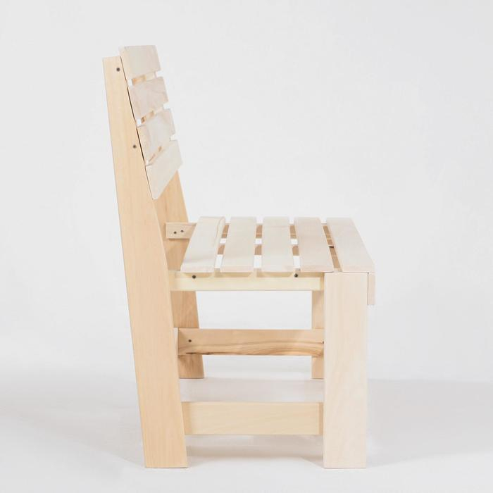 Скамейка из наличника, 119х50х90см, из липы,  Скамейка из наличника, 119х50х90см, из липы, "Добропаровъ"