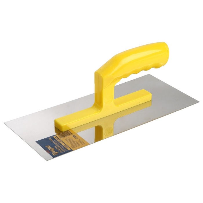 Гладилка ТУНДРА, нержавеющая сталь, пластиковая рукоятка, прямая, 125 х 280 мм Гладилка ТУНДРА, нержавеющая сталь, пластиковая рукоятка, прямая, 125 х 280 мм