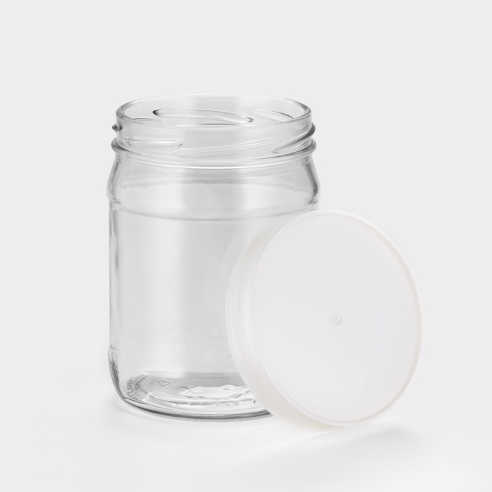 Набор стеклянных банок с серебристой полимерной крышкой, ТО-82 мм, 450 мл, 6 шт. Набор стеклянных банок с серебристой полимерной крышкой, ТО-82 мм, 450 мл, 6 шт.