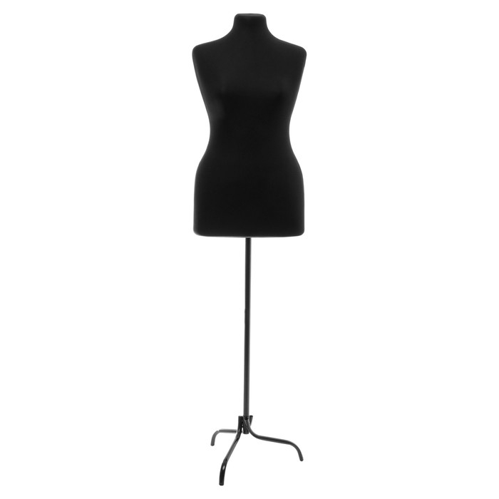 Манекен портновский на стойке «Женский» 48-50 94×74×106 см цвет чёрный