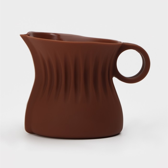 Кувшин для плавления и заливки шоколада Доляна «Зефира», 180 мл, 10×7 см, d=6 см, цвет коричневый Кувшин для плавления и заливки шоколада Доляна «Зефира», 180 мл, 10×7 см, d=6 см, цвет коричневый