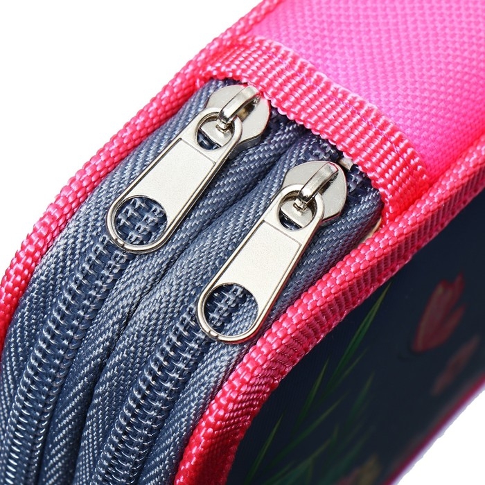 Пенал 2 секции, 125 х 205 х 40 мм, Calligrata 30П26/2 Пенал 2 секции, 125 х 205 х 40 мм, Calligrata 30П26/2 "Кот в цветах", ламинированный картон