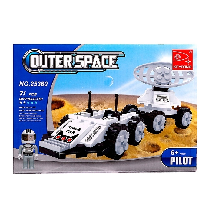 Конструктор Космос «Луноход», 69 деталей Конструктор Космос «Луноход», 69 деталей