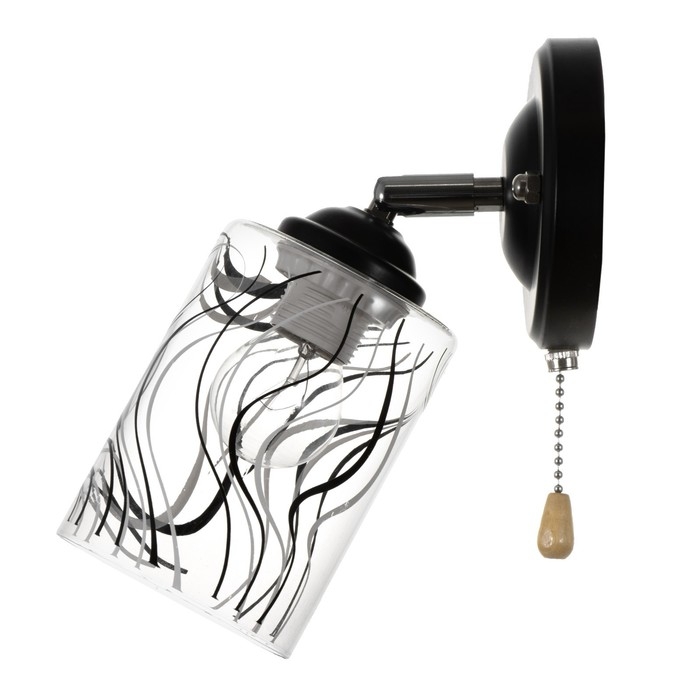 Бра 2200/1 E27 40Вт черно-хромовый