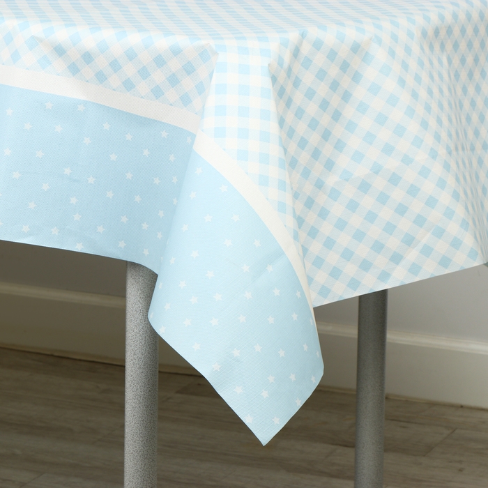 Скатерть &laquo;Конфетти&raquo;, голубой цвет, 120х180 см
