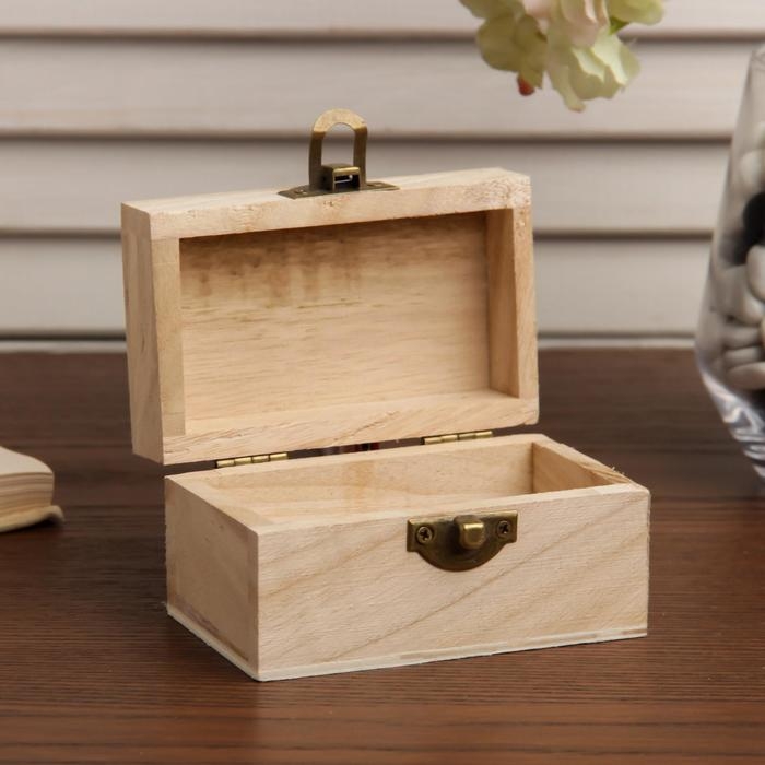 Шкатулка дерево под роспись Шкатулка дерево под роспись "Прямоугольная" 5,5х10х6 см