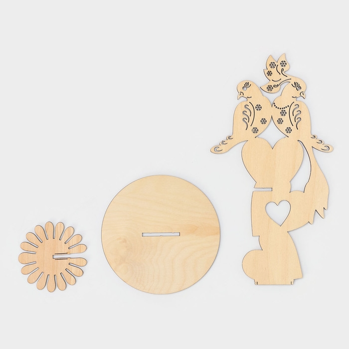 Салфетница деревянная «Голубки», 25×13×13 см Салфетница деревянная «Голубки», 25×13×13 см