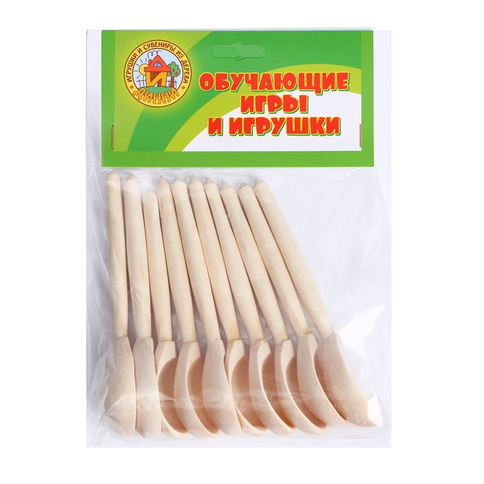 Заготовки для декорирования  Заготовки для декорирования "Ложки малые", 10 шт., размер: 14,5 × 3,5 см