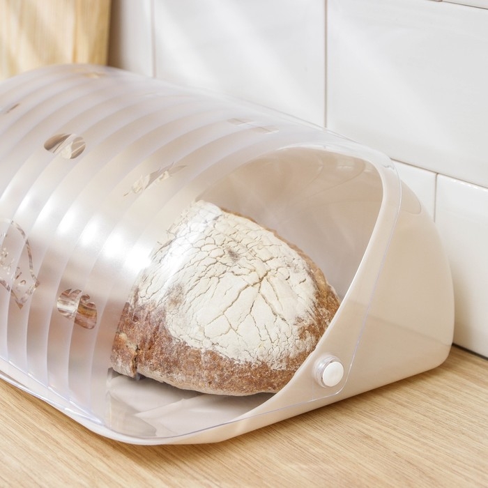 Хлебница «Изобилие», цвет светло-бежевый