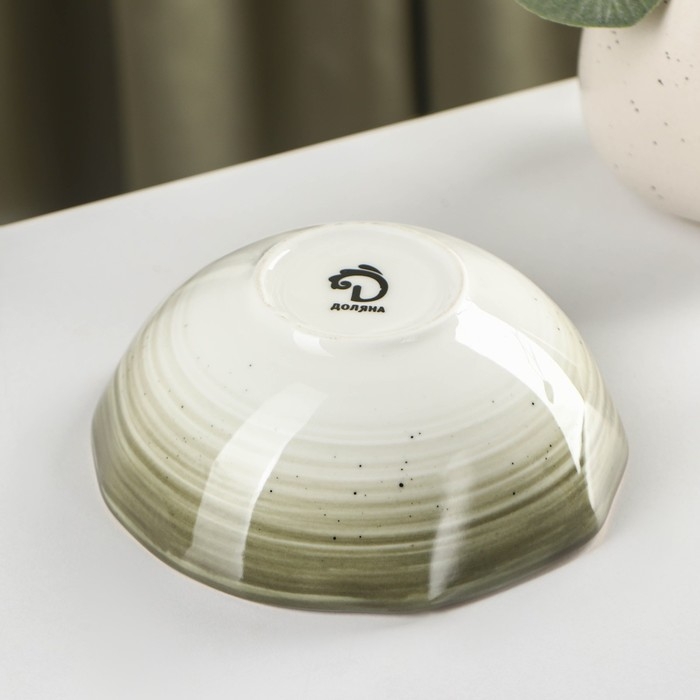 Салатник фарфоровый Доляна «Млечный путь», 400 мл, d=13,5 см, цвет серый