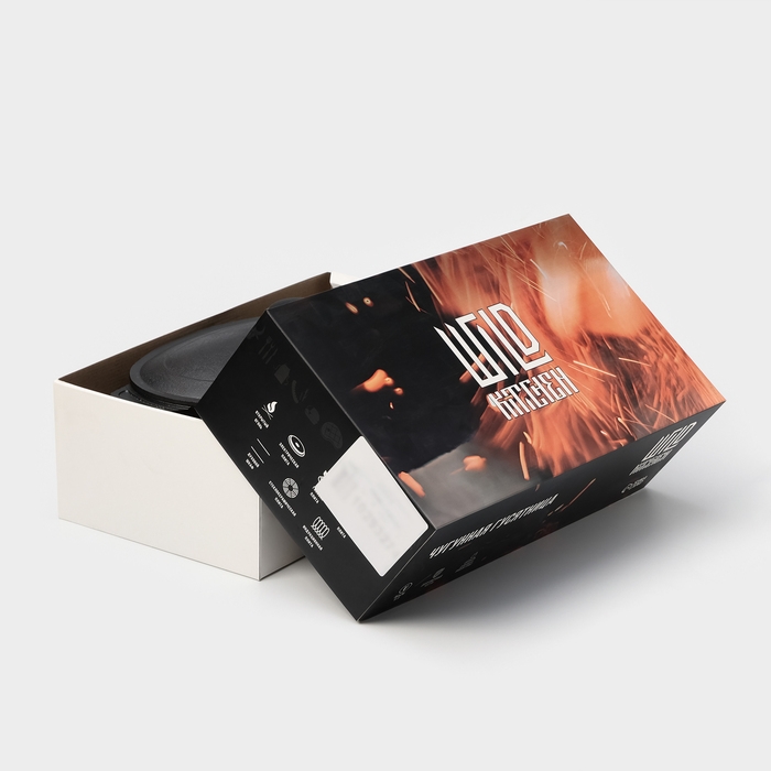 Гусятница чугунная Wild Kitchen, 6 л, лопатка и губка в комплекте Гусятница чугунная Wild Kitchen, 6 л, лопатка и губка в комплекте