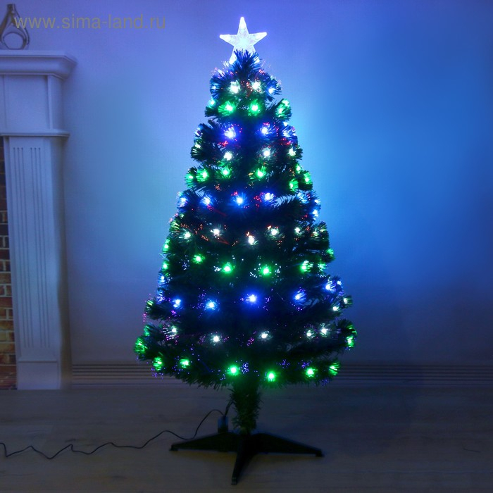 Ёлка фиброоптическая Ёлка фиброоптическая "Свечение" 120 см d нижнего яруса 65 см 125 веток