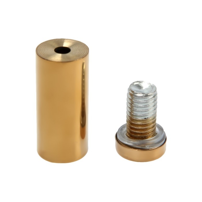 Дистанционный держатель для табличек, 16х40 мм, цвет золото,набор 6 шт. Дистанционный держатель для табличек, 16х40 мм, цвет золото,набор 6 шт.