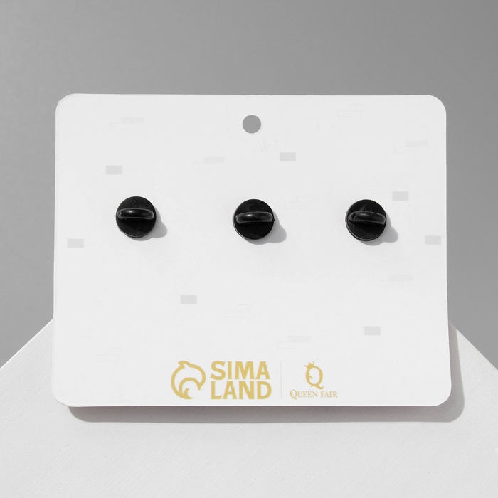 Набор значков (3шт) Набор значков (3шт) "Кот" прячущийся, цветной в чёрном металле