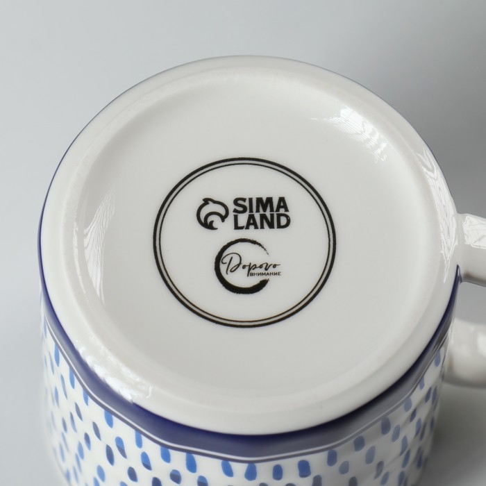 Кружка керамическая Rain, 350 мл, цвет белый Кружка керамическая Rain, 350 мл, цвет белый