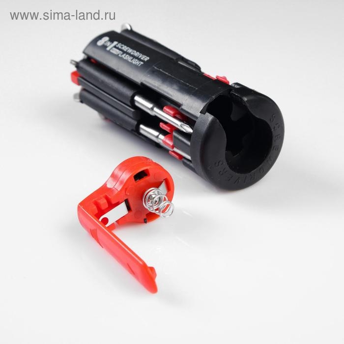 Фонарь многофункциональный, мультитул 8 в 1  Фонарь многофункциональный, мультитул 8 в 1 "Мастер на все руки", 12 х 4 см, 3 ААА