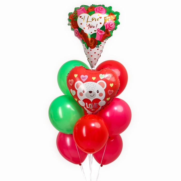 Набор шаров «Свидание», фольга, латекс, 10 шт. Набор шаров «Свидание», фольга, латекс, 10 шт.