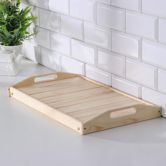 Столик для завтрака складной, 50×30см, с ручками хвоя Столик для завтрака складной, 50×30см, с ручками хвоя