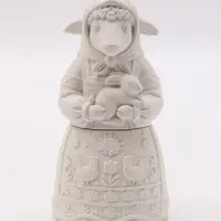 Фигурка декоративная &laquo;Коза Нюша&raquo;, неокрашенная, 13&times;7 см, белая
