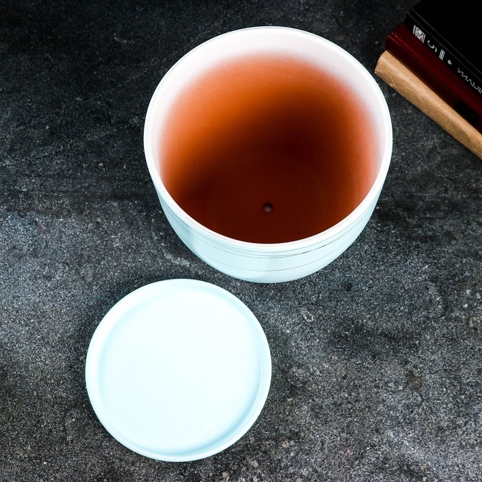 Горшок цветочный Горшок цветочный "Магнолия" голубой, 4,7 л