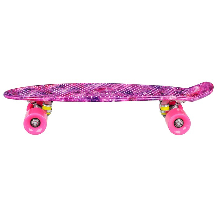 Пенниборд ONLITOP, 55х15 см, колёса PU, ABEC 7, алюминиевая рама, цвет розовый Пенниборд ONLITOP, 55х15 см, колёса PU, ABEC 7, алюминиевая рама, цвет розовый