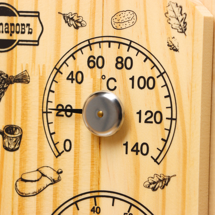 Термометр-гигрометр "Табличка", дерево