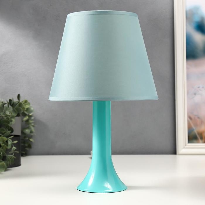 Лампа настольная 13204 1хЕ27 15Вт бирюзовый d=22 см, h=34,5 см RISALUX