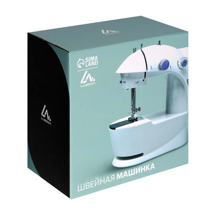 Швейная машинка Luazon LSH-03, 6 Вт, полуавтомат, 2 скорости, 4xАА или 220 В, белая Швейная машинка Luazon LSH-03, 6 Вт, полуавтомат, 2 скорости, 4xАА или 220 В, белая