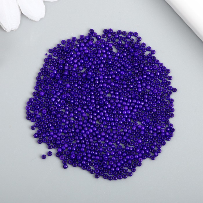 Бисер стекло 12/0  Бисер стекло 12/0 "Индиго" ровный №684 450 гр