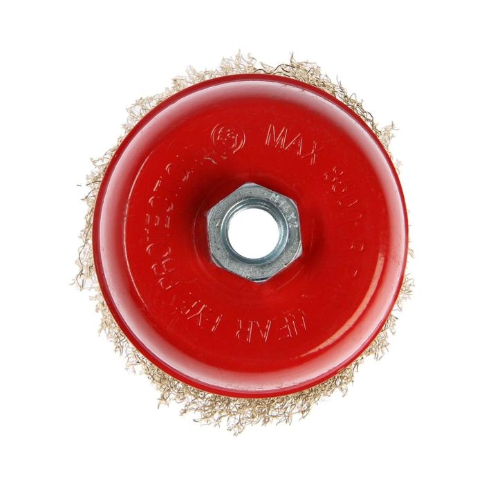 Щетка металлическая для УШМ ЛОМ,  Щетка металлическая для УШМ ЛОМ, "чашка", М14, 100 мм