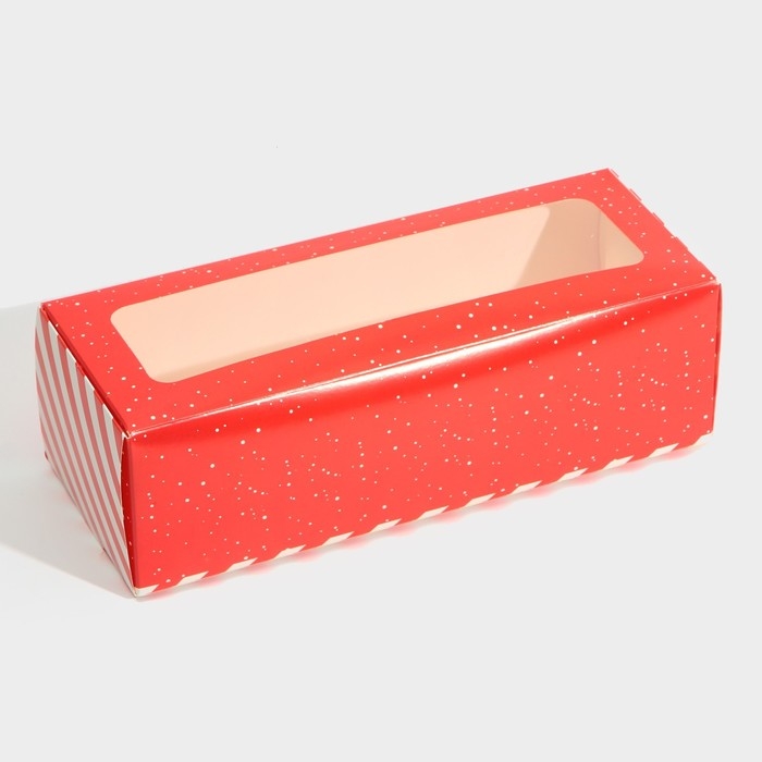 Коробка для кондитерских изделий с окном «С Новым годом!», 26 х 10 х 8 см, Новый год Коробка для кондитерских изделий с окном «С Новым годом!», 26 х 10 х 8 см, Новый год