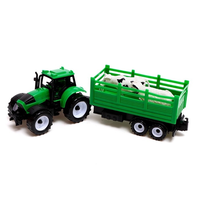 Трактор инерционный «Фермер», с прицепом и животными Трактор инерционный «Фермер», с прицепом и животными