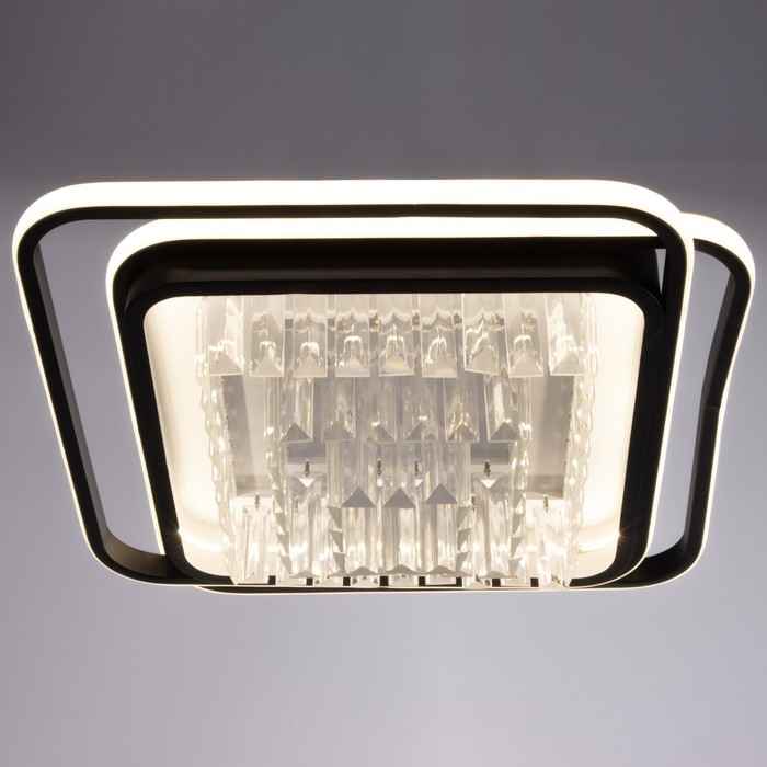 Люстра с ПДУ 1983/2 LED 130Вт 3000-6000К черный 45х45х18 см BayerLux