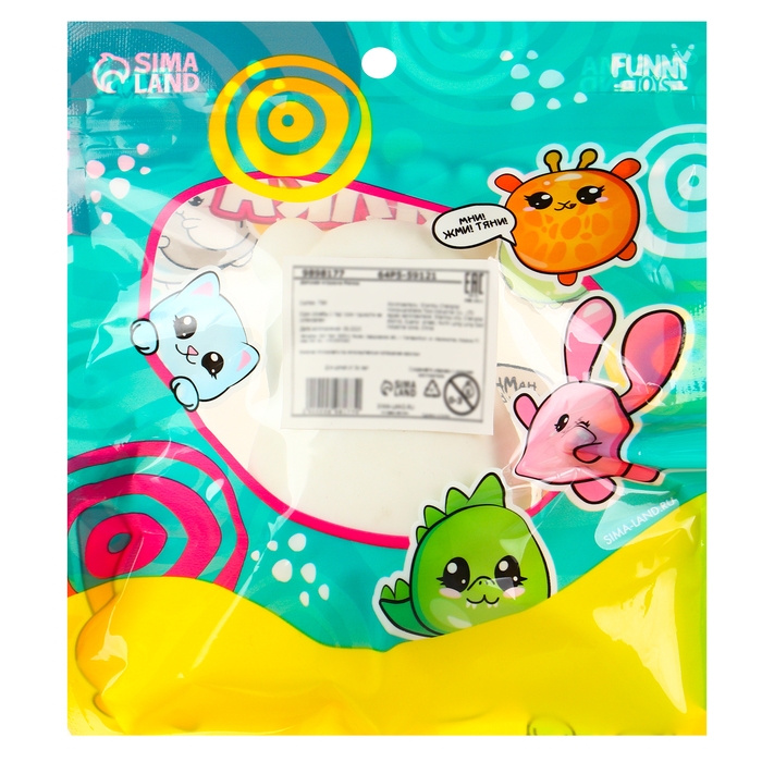 Антистресс сквиш мялка «Мишутка»,с пастой, в пакете Антистресс сквиш мялка «Мишутка»,с пастой, в пакете