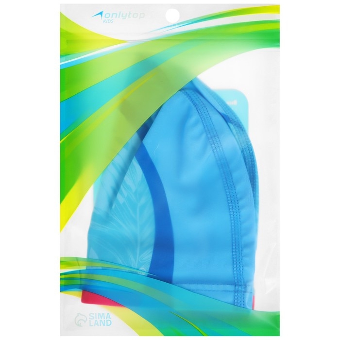 Шапочка для плавания детская ONLYTOP «Тропики», тканевая, обхват 46-52 см