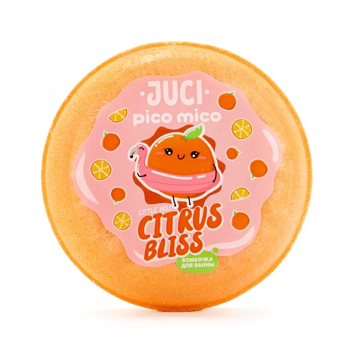 Бомбочка для ванны Citrus Bliss, 120 г, аромат цитруса, PICO MICO Бомбочка для ванны Citrus Bliss, 120 г, аромат цитруса, PICO MICO