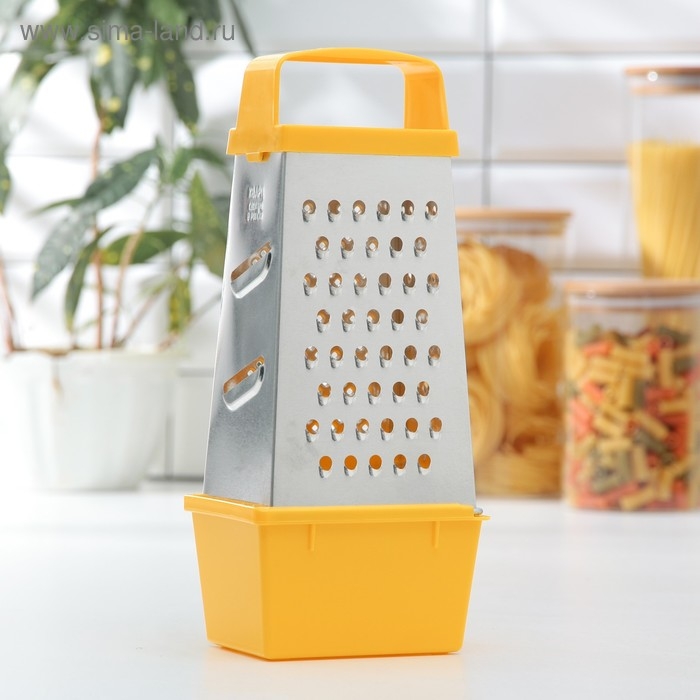 Тёрка Доляна «Универсал», 4 грани, контейнер 450 мл, 27×12×0,9 см, цвет МИКС Тёрка Доляна «Универсал», 4 грани, контейнер 450 мл, 27×12×0,9 см, цвет МИКС