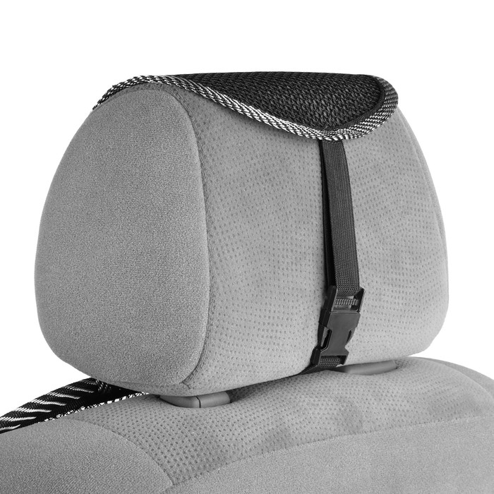 Накидка-массажер на сидение Nova Bright, с подголовником, черная, 132 х 52 см Накидка-массажер на сидение Nova Bright, с подголовником, черная, 132 х 52 см