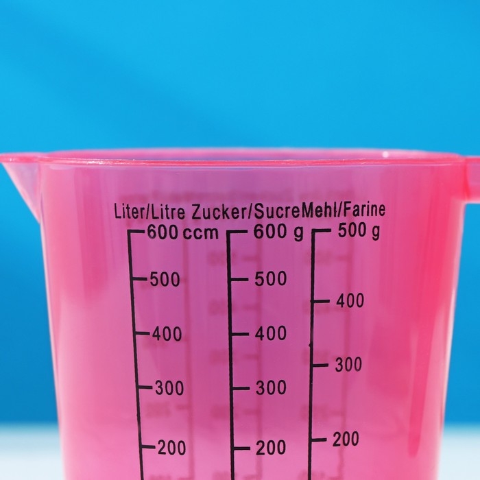 Стакан мерный, 600 мл, цвет МИКС Стакан мерный, 600 мл, цвет МИКС