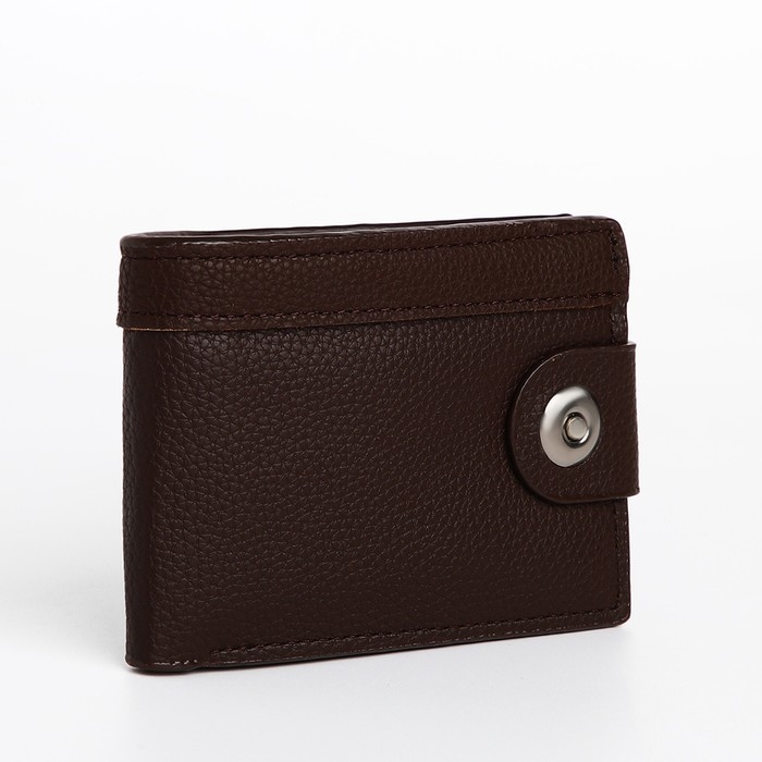 Портмоне мужское на магните, отдел для купюр, для карт, цвет коричневый Портмоне мужское на магните, отдел для купюр, для карт, цвет коричневый