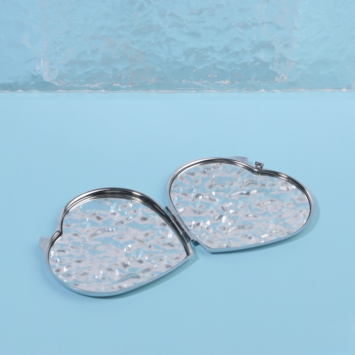 Зеркало складное, 7 × 6 см, цвет серебристый Зеркало складное, 7 × 6 см, цвет серебристый