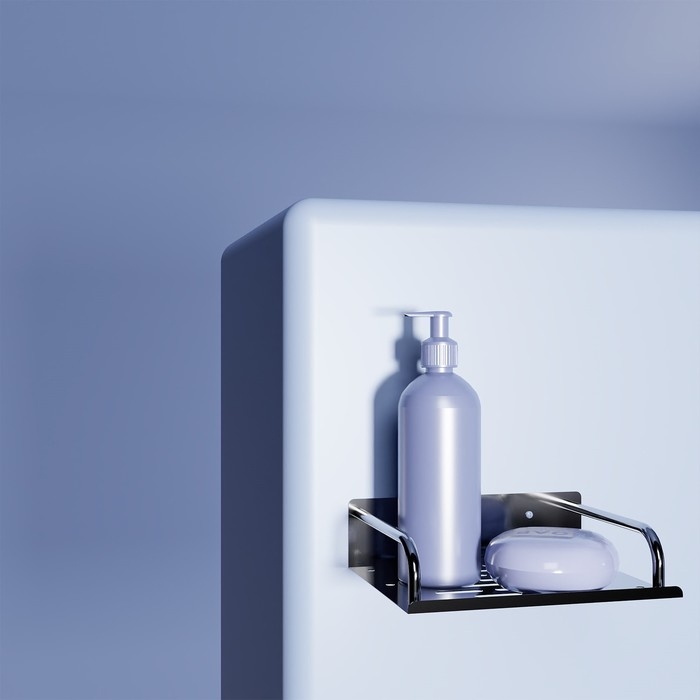 Мыльница настенная, 14,5×11,5×5 см, сталь Мыльница настенная, 14,5×11,5×5 см, сталь