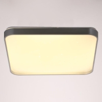 Люстра с ПДУ 33088 72Вт LED 3000-6000К, диммир., серебро, 50х50х7 см