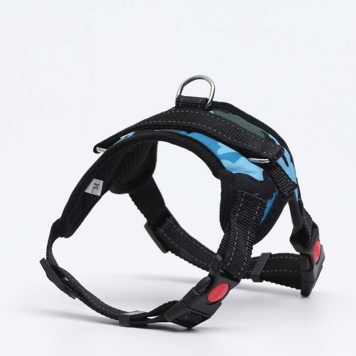 Шлейка К7 мягкая светоотражающая, размер М, ОГ 52-66 см, вес 9,5-17,5 кг, голубая хаки Шлейка К7 мягкая светоотражающая, размер М, ОГ 52-66 см, вес 9,5-17,5 кг, голубая хаки