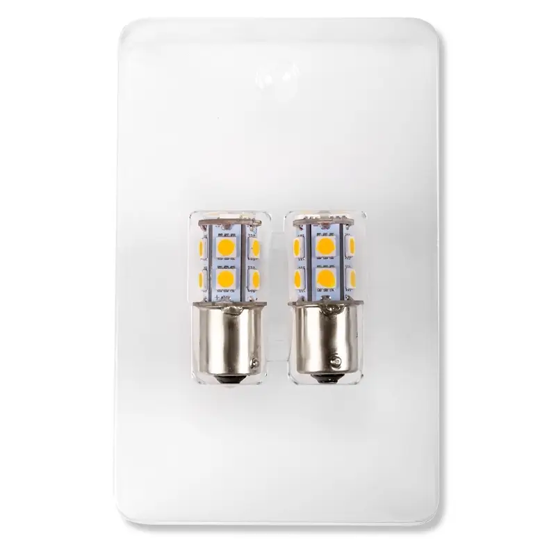 S022A T15/жёлтый/(BA15S) 13SMD 5050 12V 1 contact, коробка 2 шт.