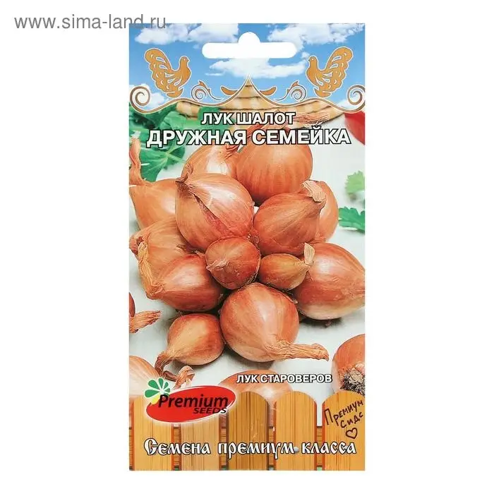 Семена Лук шалот Семена Лук шалот "Дружная семейка", 0,1 г