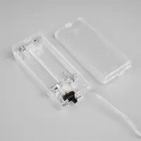 Гирлянда &laquo;Нить&raquo; 2 м, роса с насадками &laquo;Прищепки-чулок&raquo;, IP20, серебристая нить, 20 LED, от батареек АА&times;2, свечение тёплое белое